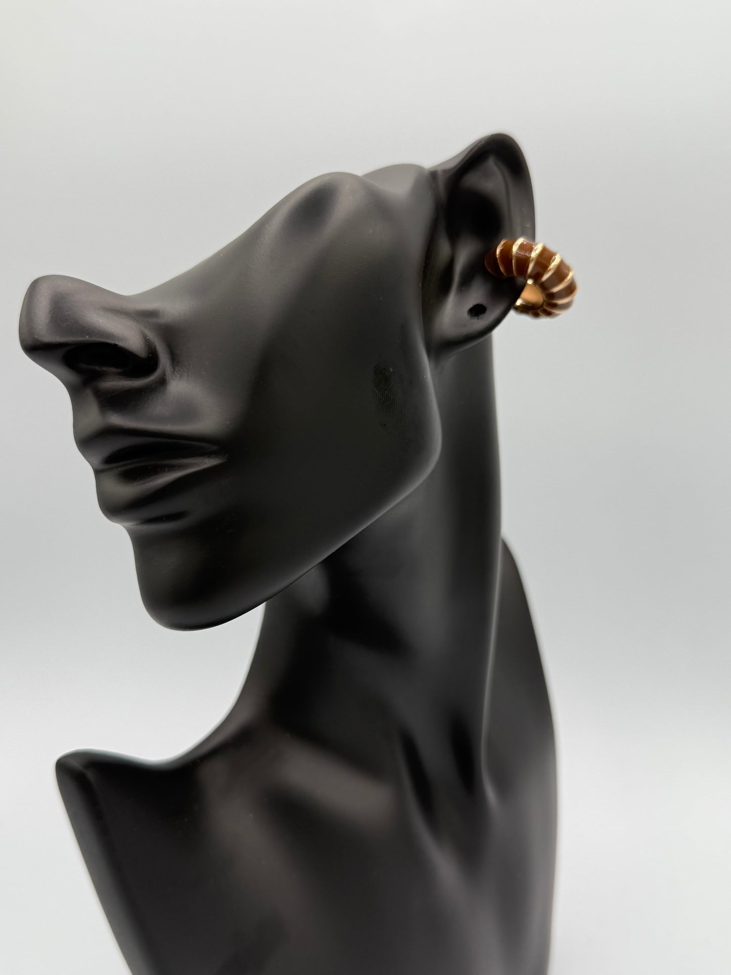 Golden Mocha Cuff Earring