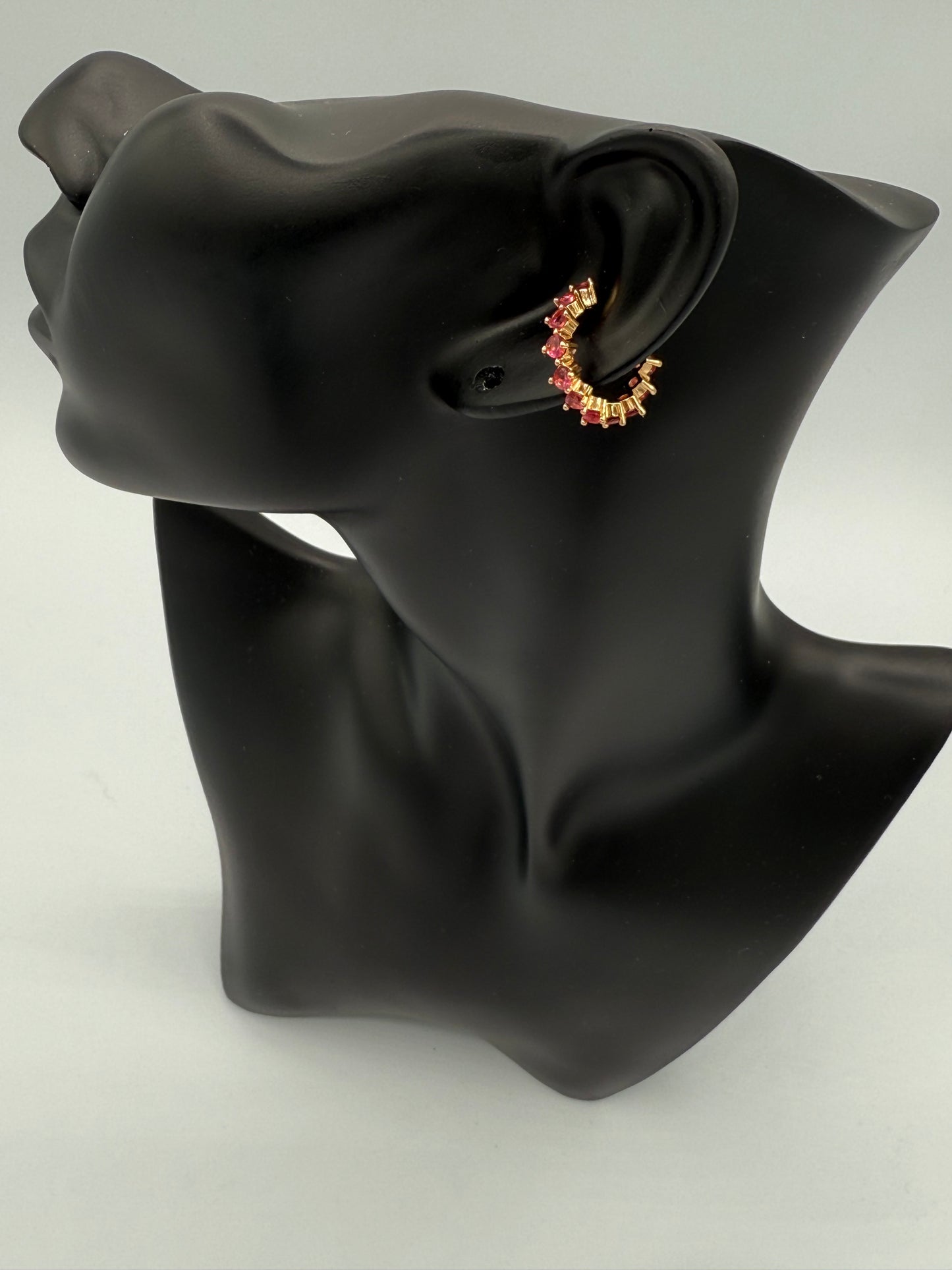 Ruby Glow Cuff Earring (Sold as Single)