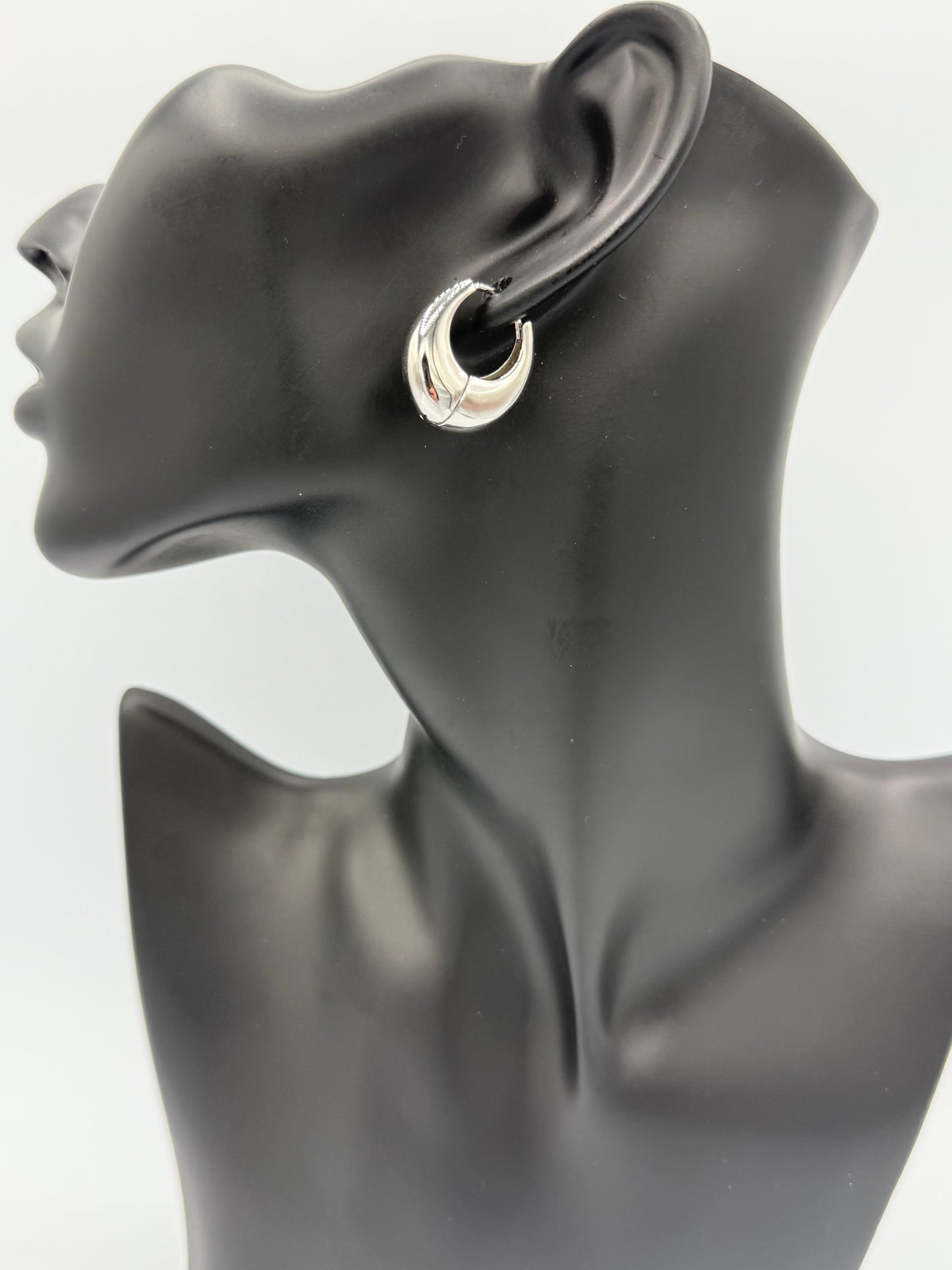 Chunky Stainless Steel Hoop Earrings