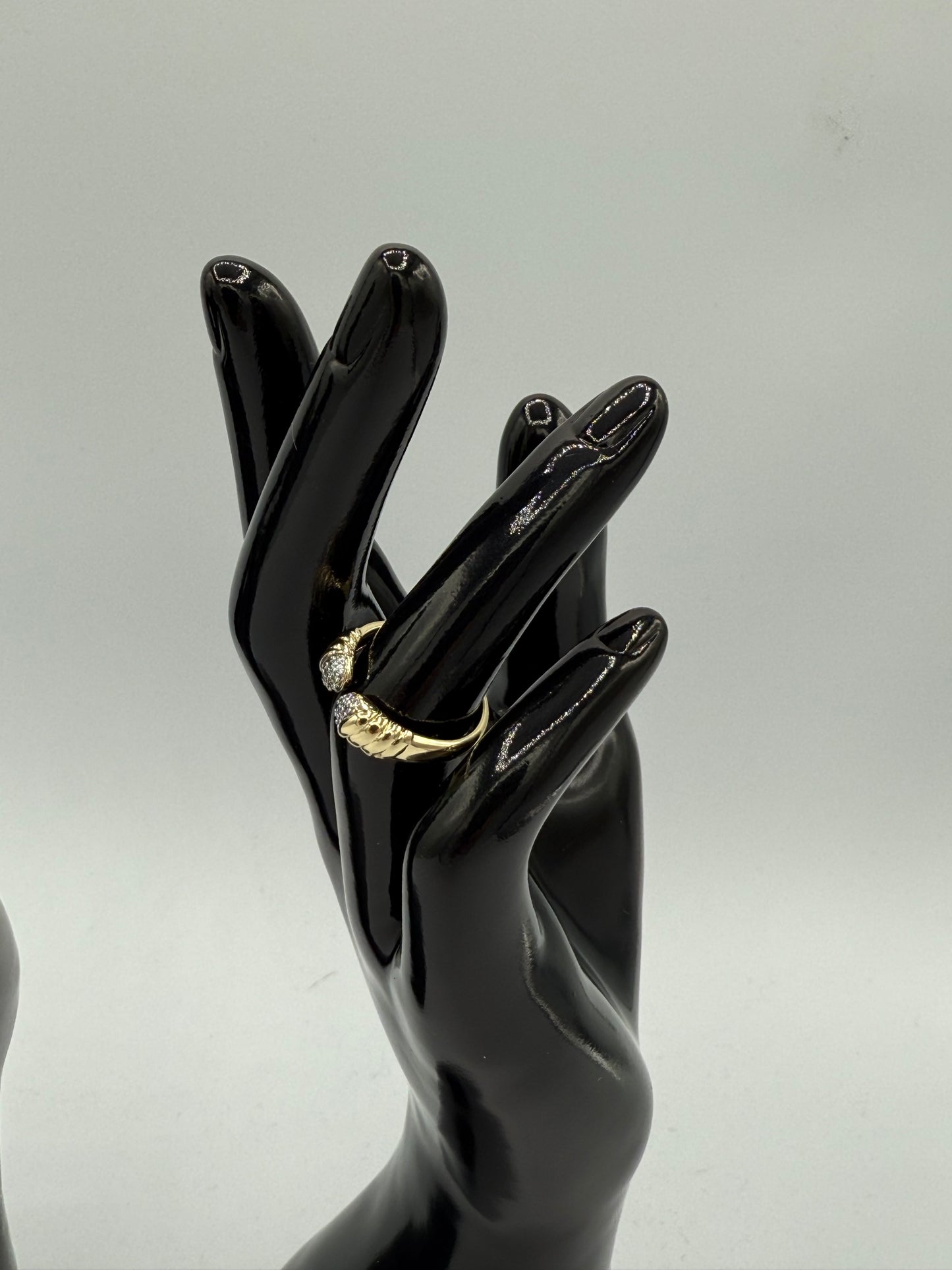 Gold & Silver-Tone Adjustable Stainless Steel Ring