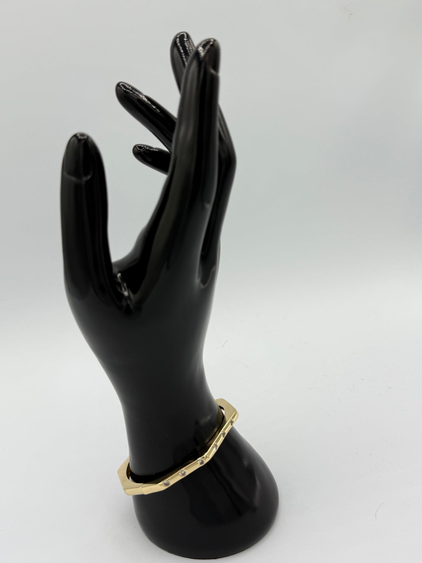 Golden Rivet Bangle