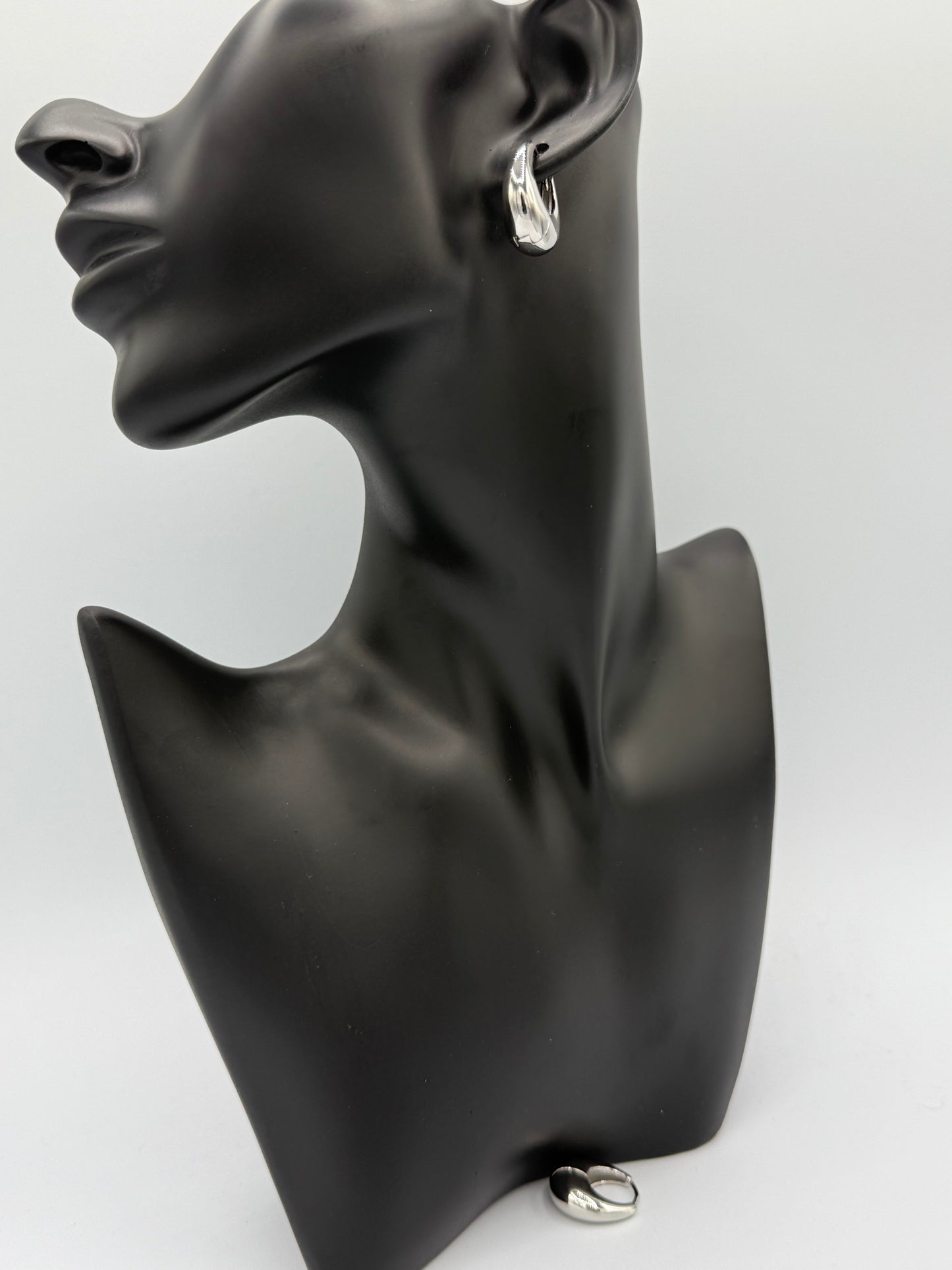 Chunky Stainless Steel Hoop Earrings