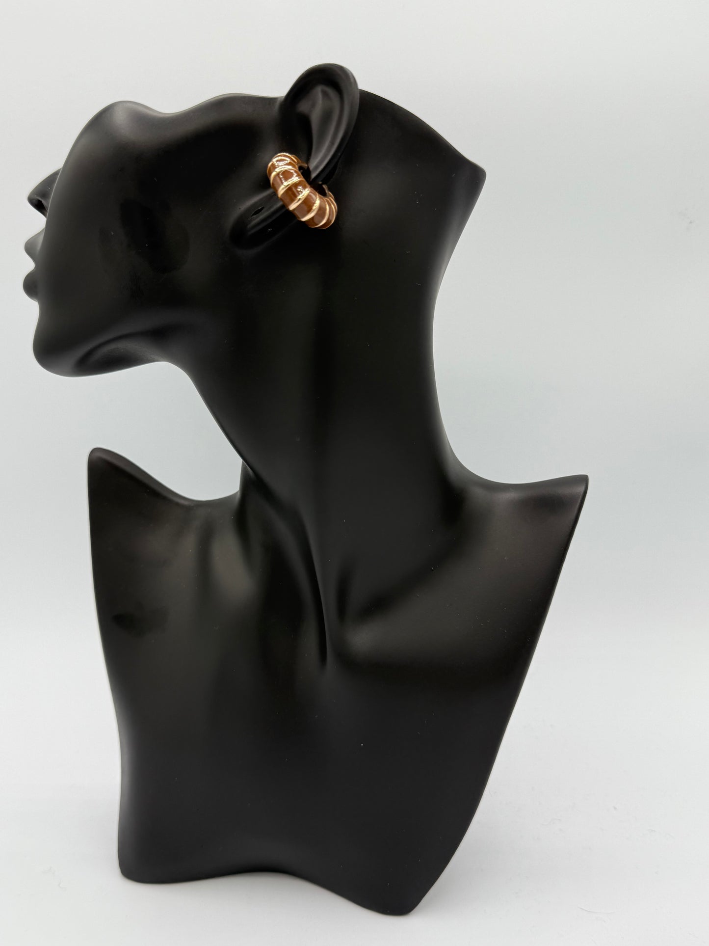 Golden Mocha Cuff Earring