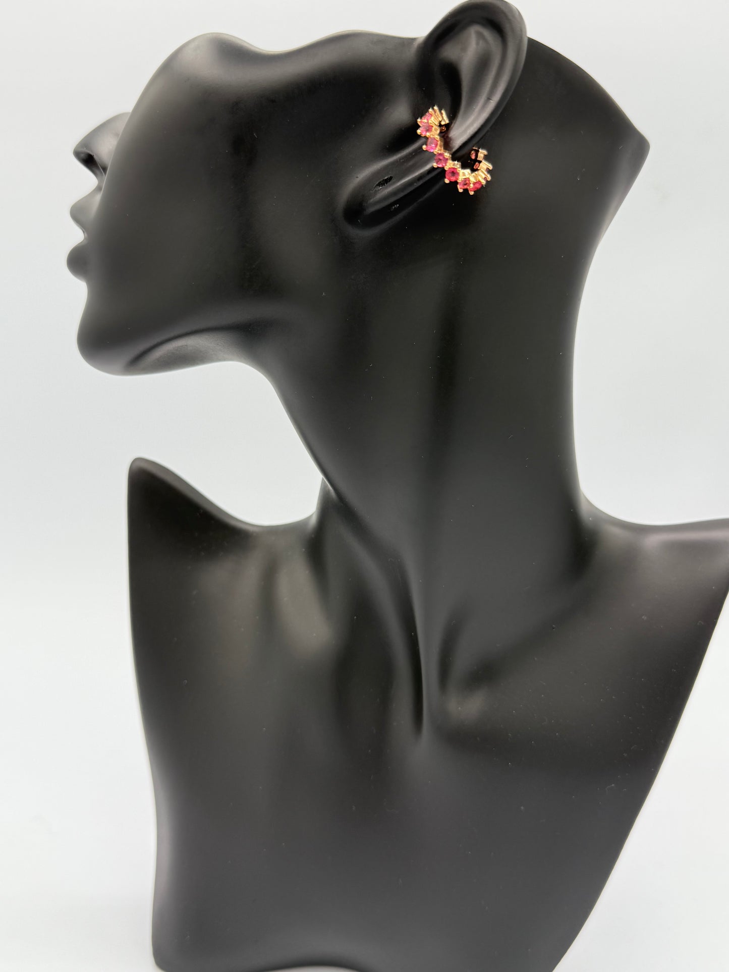 Ruby Glow Cuff Earring (Sold as Single)