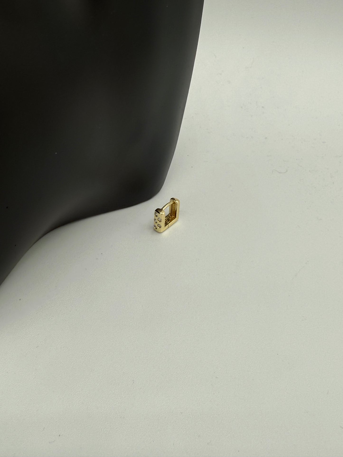 Golden Geometric Stud Earring