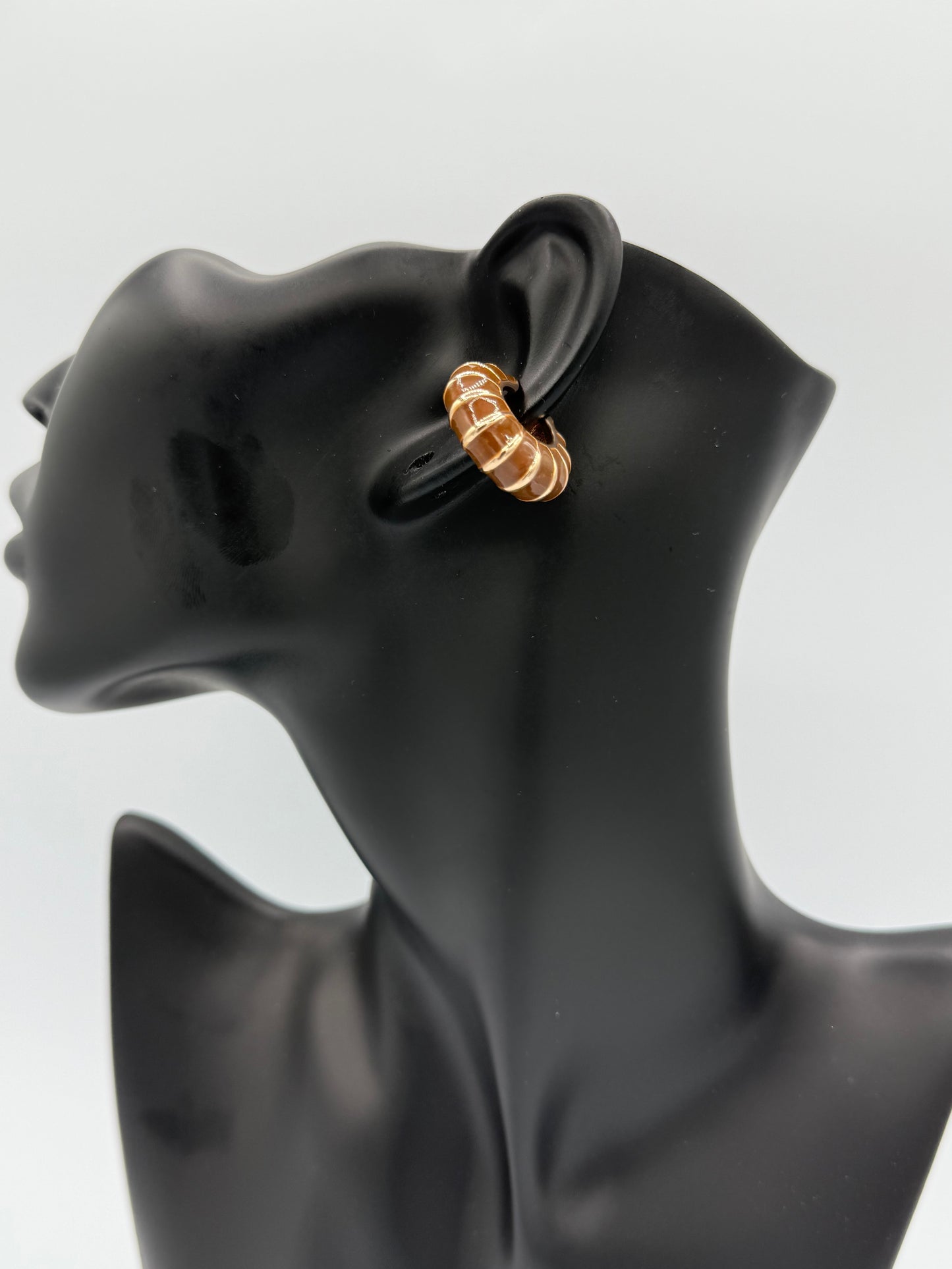 Golden Mocha Cuff Earring