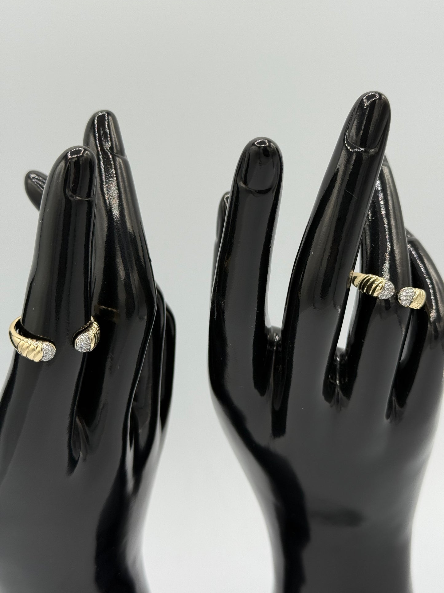 Gold & Silver-Tone Adjustable Stainless Steel Ring