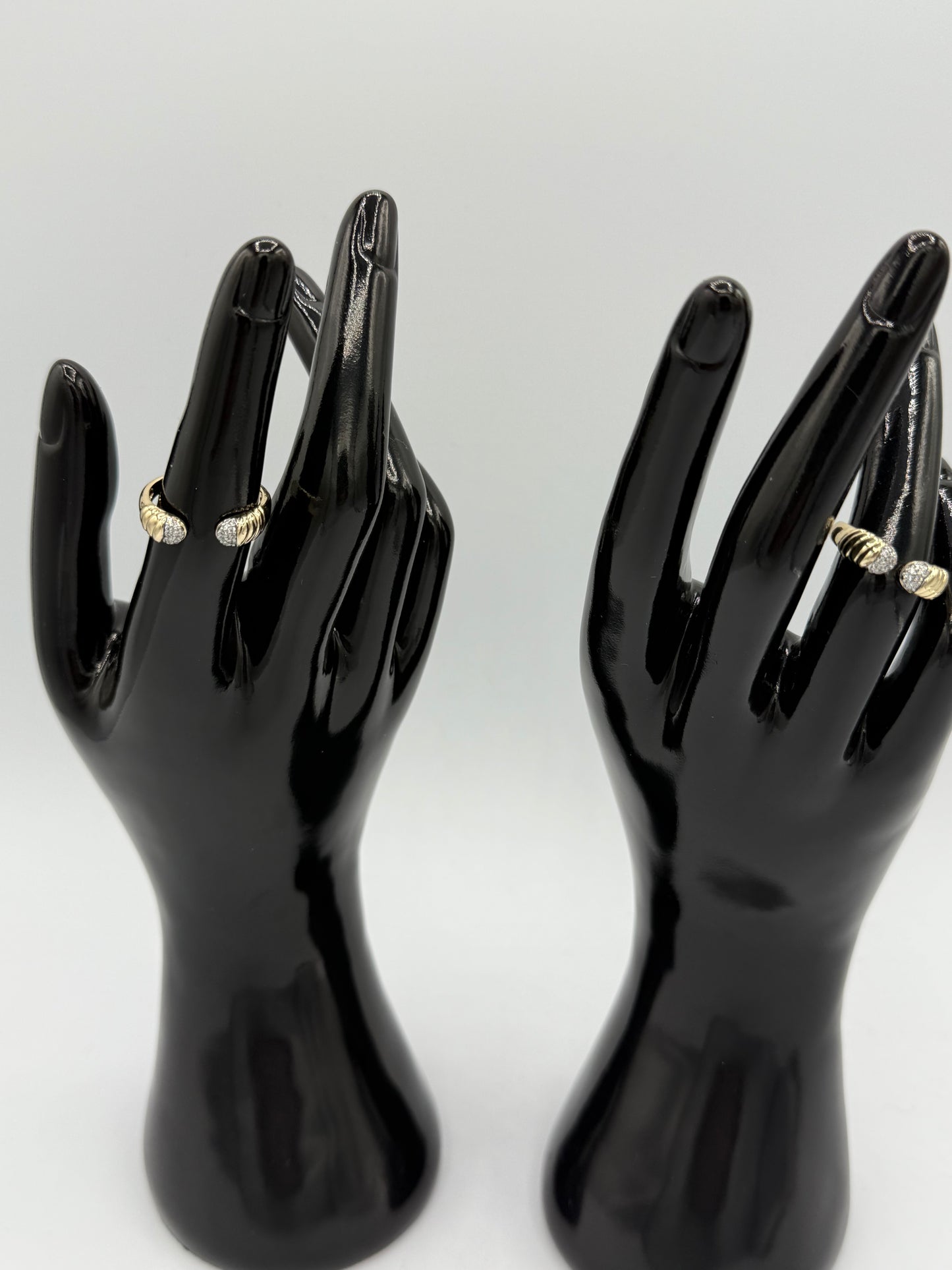Gold & Silver-Tone Adjustable Stainless Steel Ring
