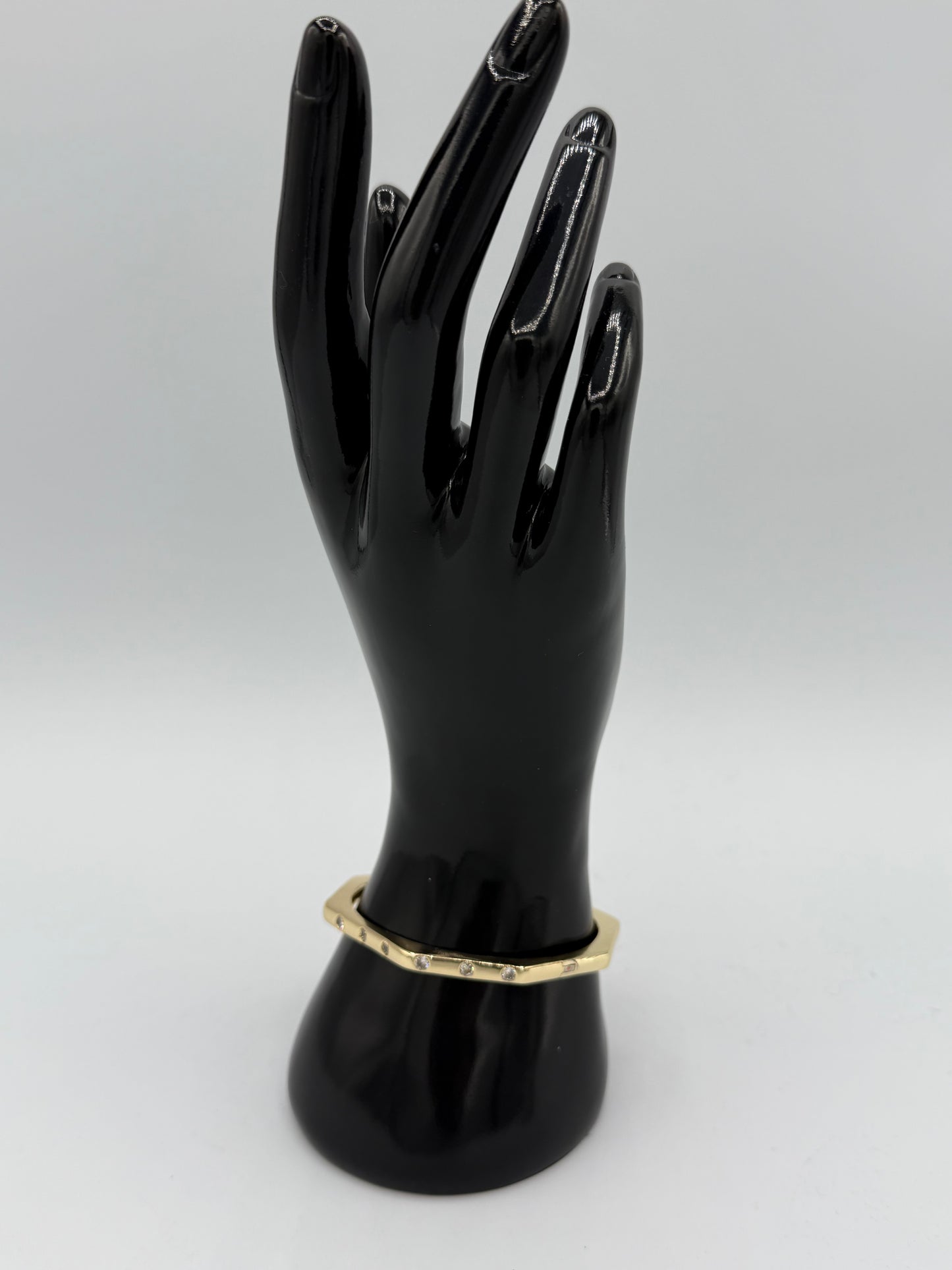Golden Rivet Bangle