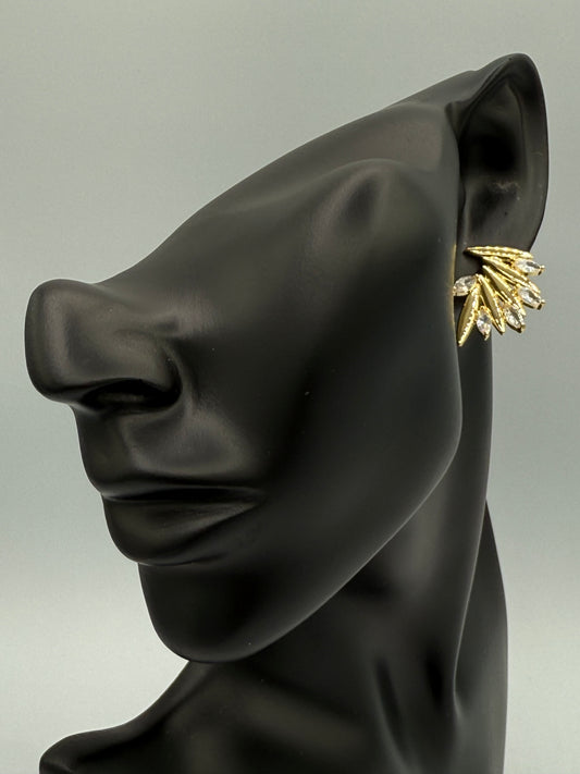 Golden Spark Statement Earring